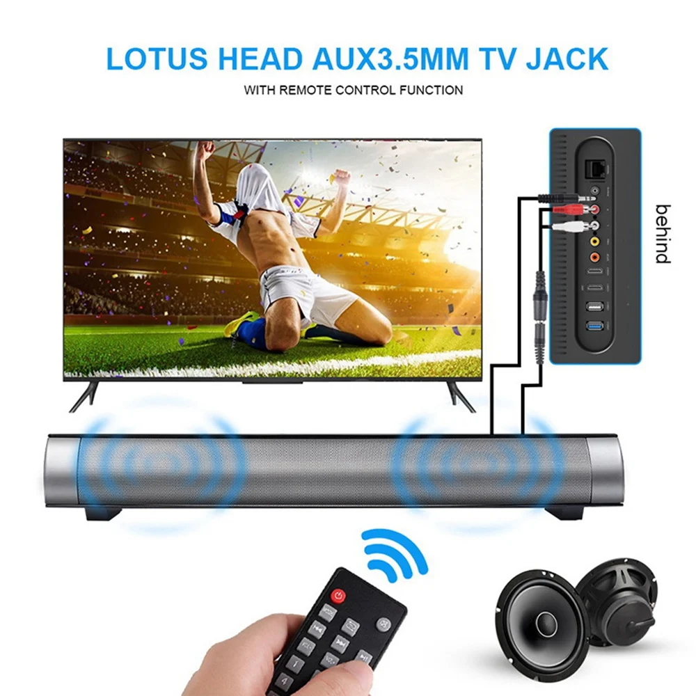 Домашний пульт дистанционного управления двойной Рог Сабвуфер Bluetooth динамик