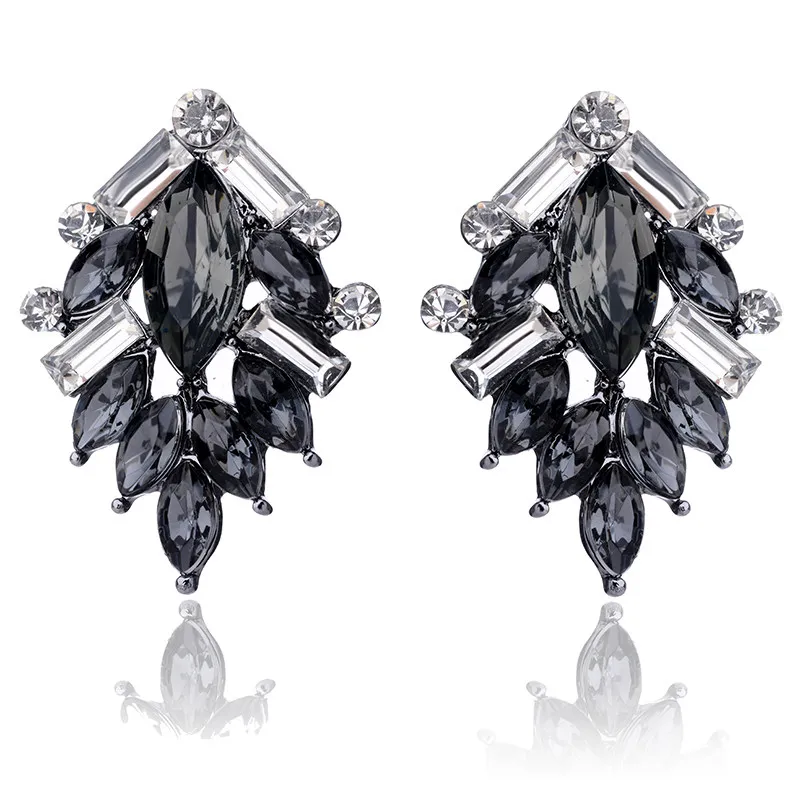 Классический Дерево Форма акрил Опал Камень Серьги гвоздики элегантный