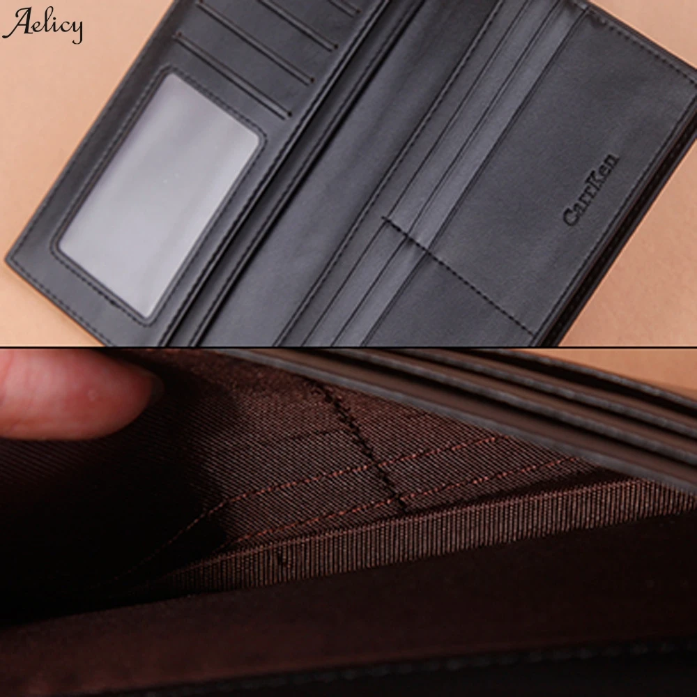 High Quality PU Patchwork Mini New Men Fashion Solid Color Open Multi Card Position Wallet Interior Zipper Pocket Square 2019 | Багаж и