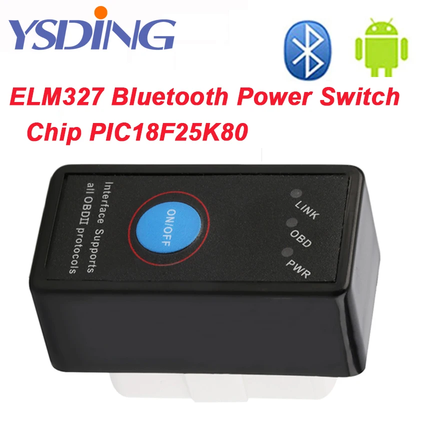100% Оригинальные PIC1825K80 чип супер мини ELM327 Bluetooth прошивки V1.5 OBD2 инструмент