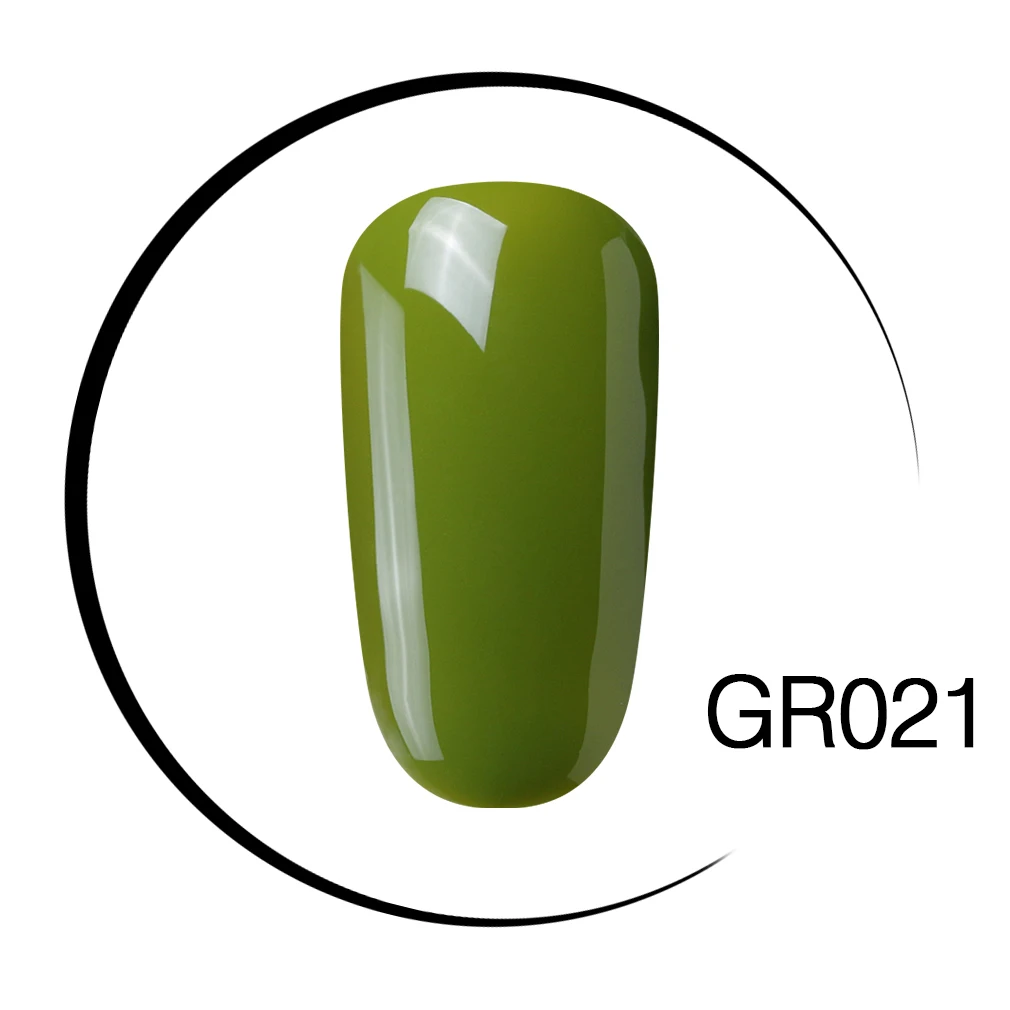 GR021 Elite99 Гель-лак для ногтей высокого качества для маникюра, салонов, 10 мл, зеленый цвет, отмачиваемый органический УФ-светодиодный Гель-лак для ногтей - Цвет: GR021
