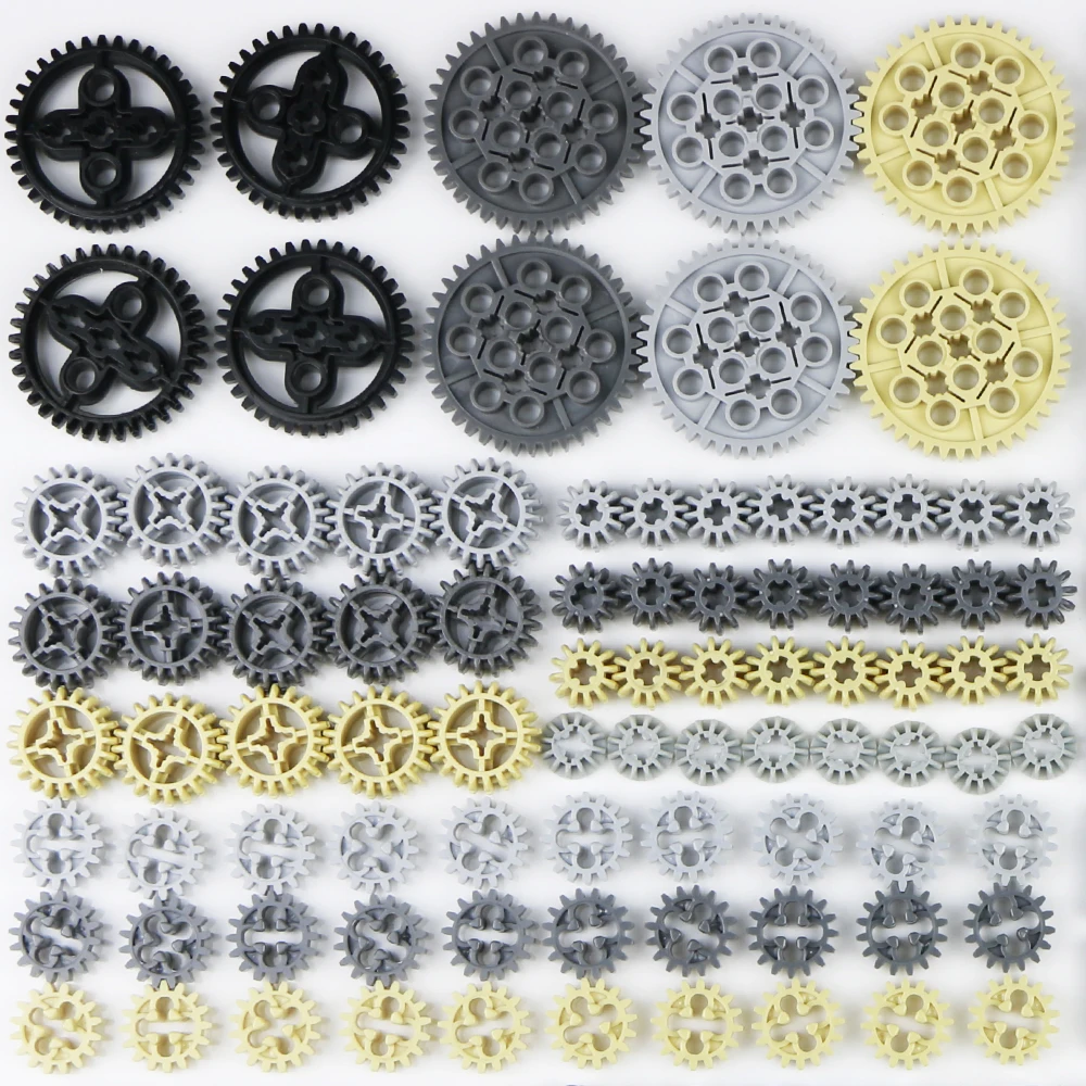 760 шт. технические детали Набор строительных блоков шестерни Studless пучок рука