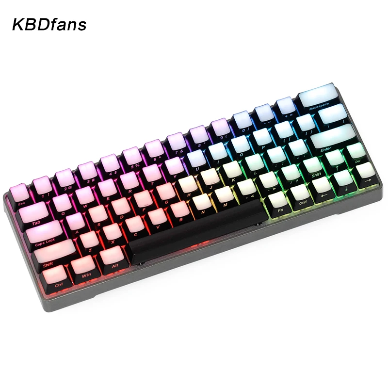 Передняя/боковая печатная подсветка Keycaps gk 64 раскладка tranlucidus abs Keycaps|Клавиатуры| |