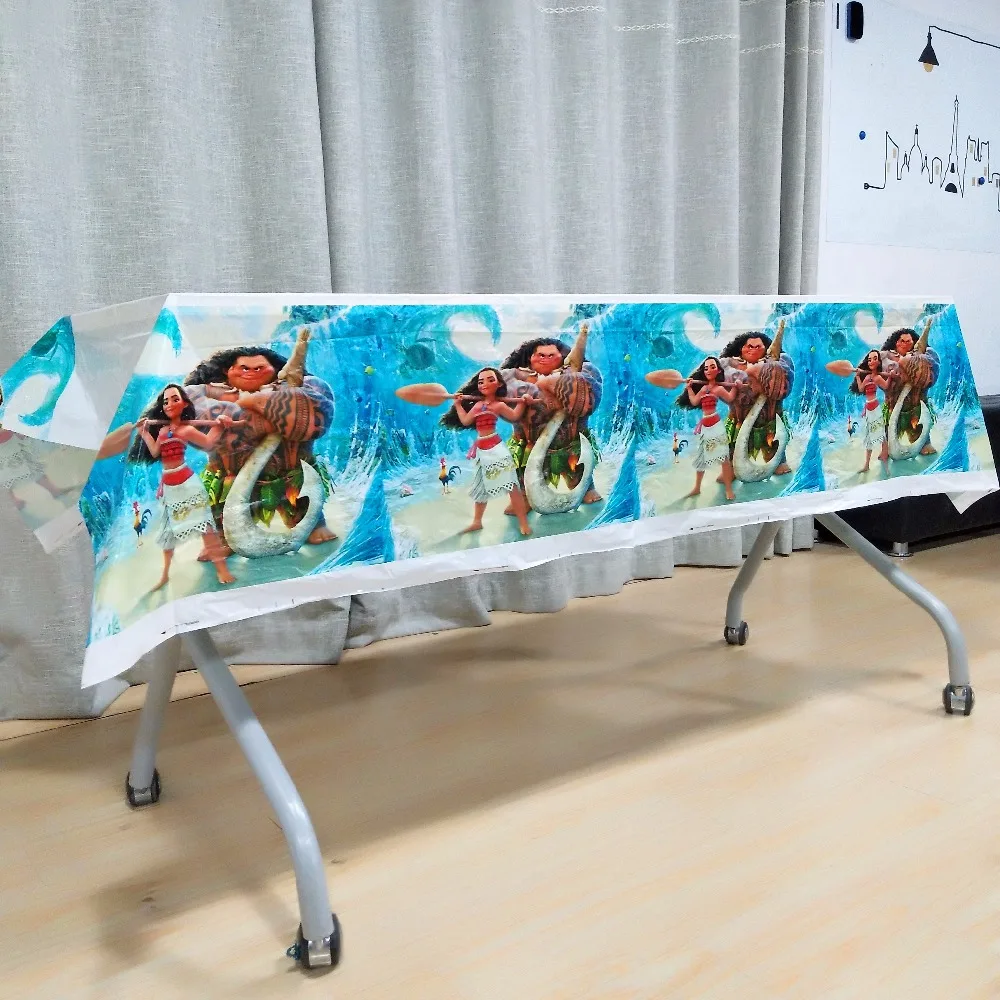 108*180 см тематическая Моана Babyshower вечерние скатерти для вечеринки на день рождения, вечерние принадлежности для детей