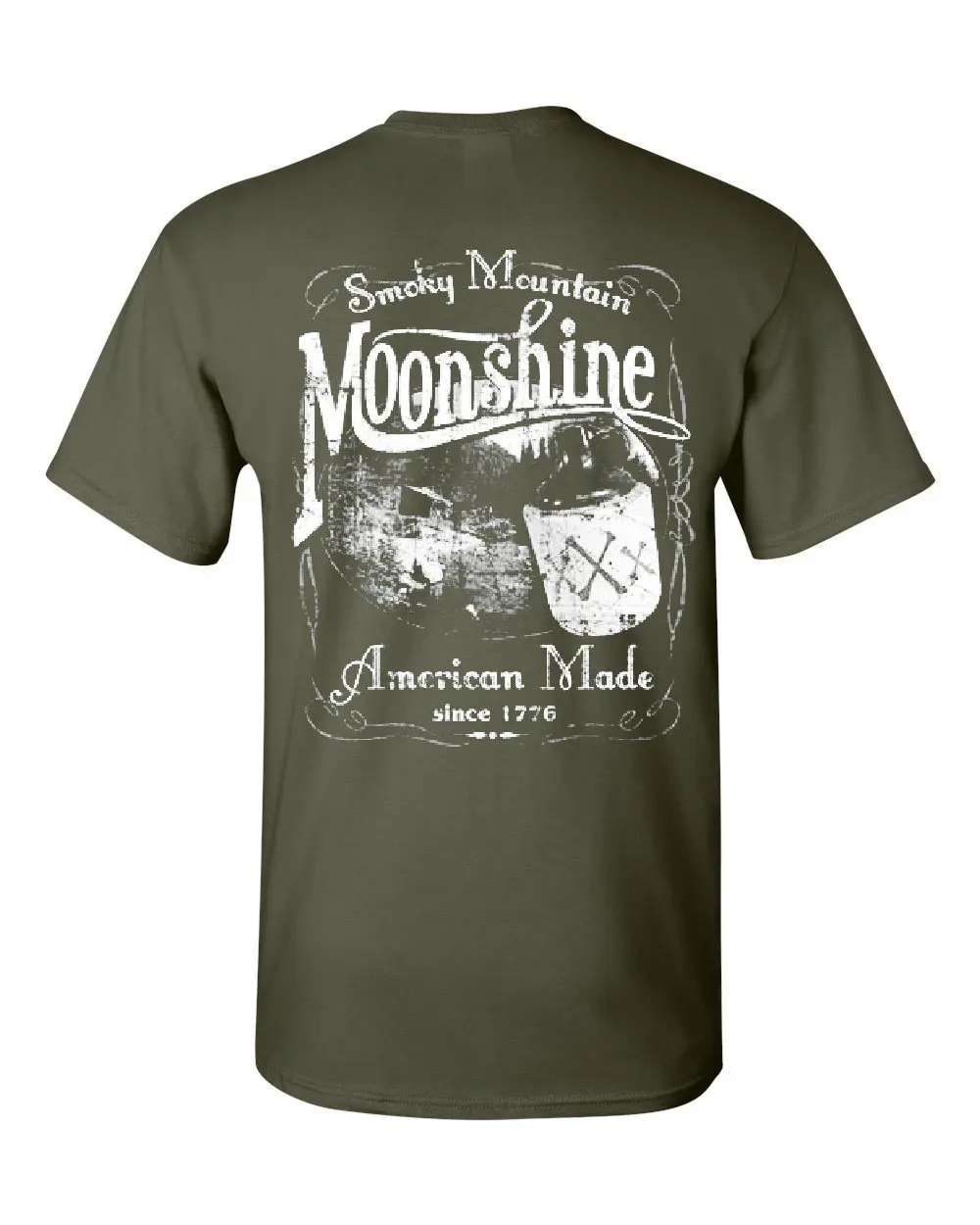 Футболка Smoky Mountain Moonshine классная футболка с виски из Теннесси Повседневная для