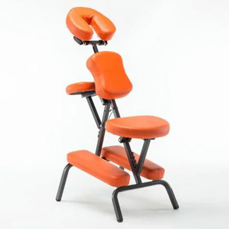orange New KY-BJ001 Portable Multiple Colors Massage Chair High-quality Scraping Chair Beauty Bed Adjustable Folding Chair 46*56*120cm - Color: orange