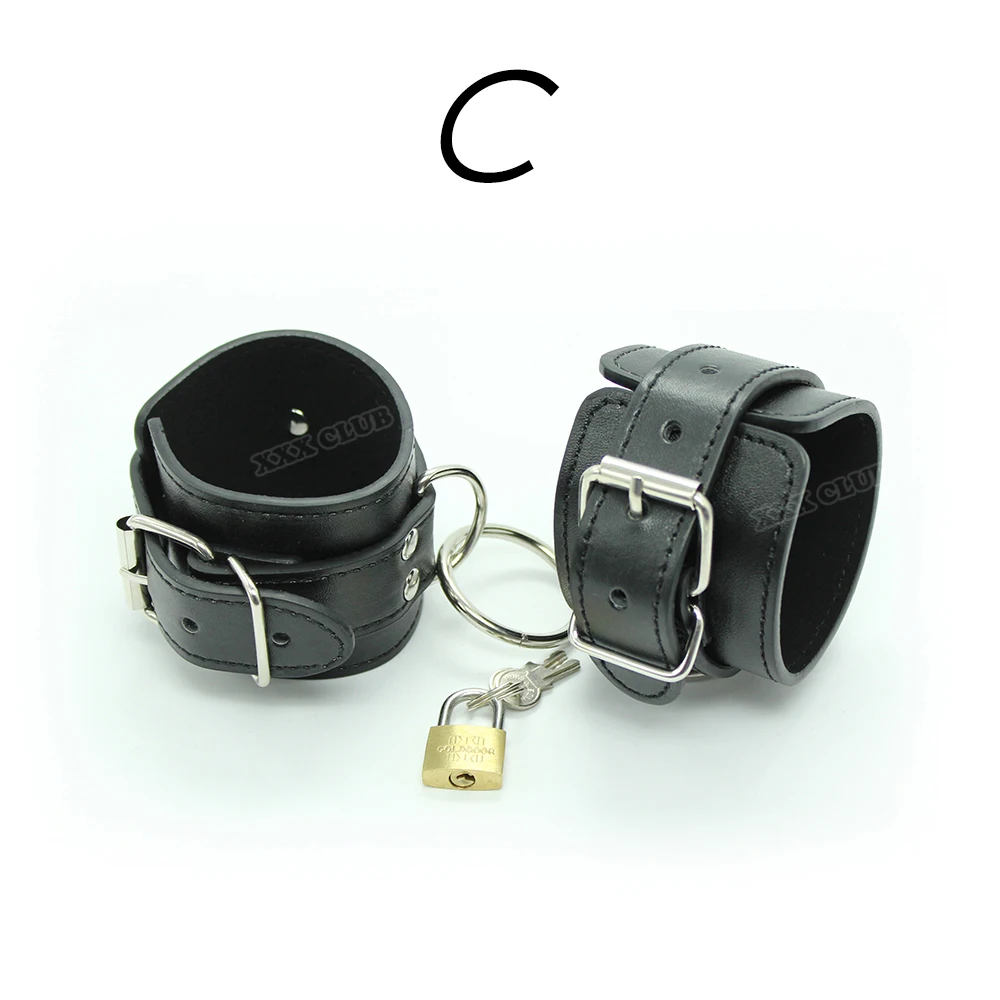 Тьерри из искусственной кожи секс-товары связывание рабы желания наручники