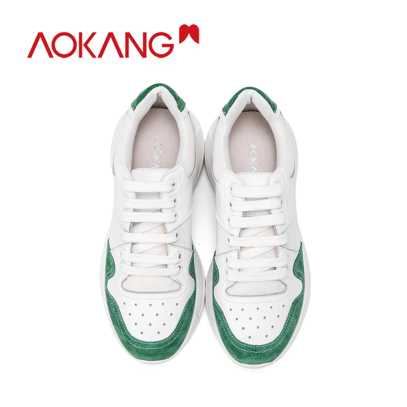 Женские кроссовки на платформе AOKANG повседневные весну и осень Tenis Feminino chaussure femme