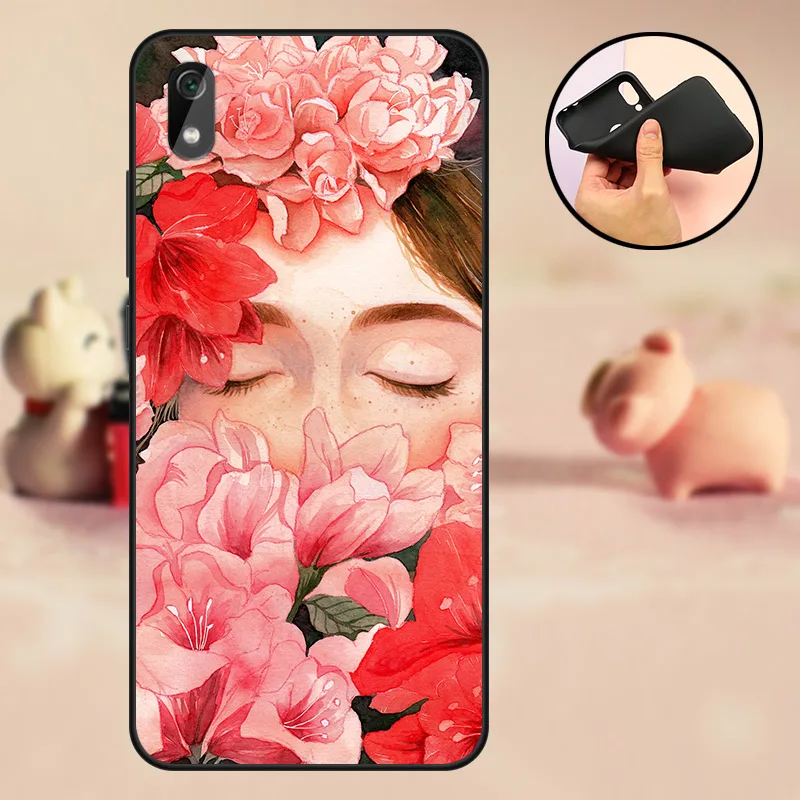 Чехол для мобильного телефона Redmi 7A Funda Coque Xiaomi силиконовый матовый чехол задней