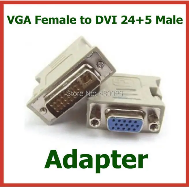 

Переходник DVI/VGA, штекер DVI 24+5/разъем VGA 15 контактов, для ПК, HDTV, 500 шт.