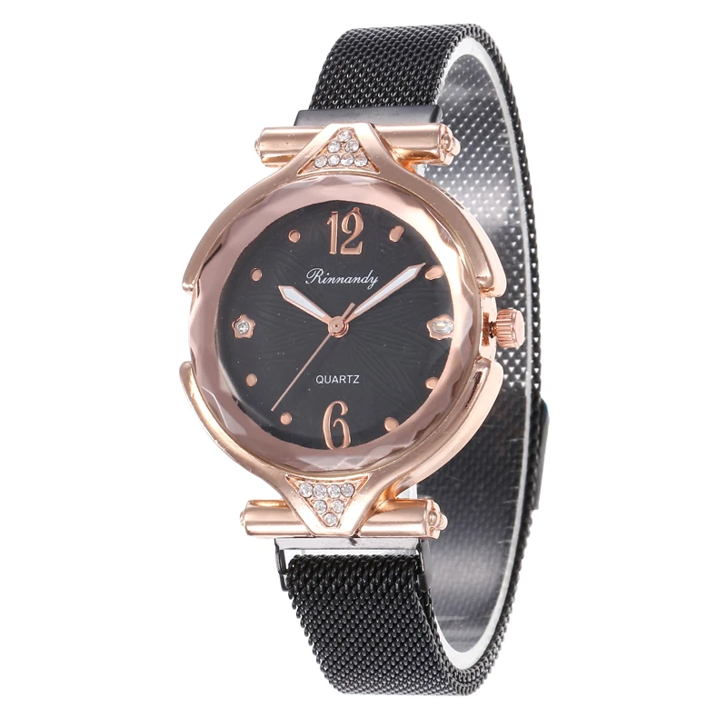 Часы наручные женские с магнитной застежкой Модные Роскошные Аналоговые