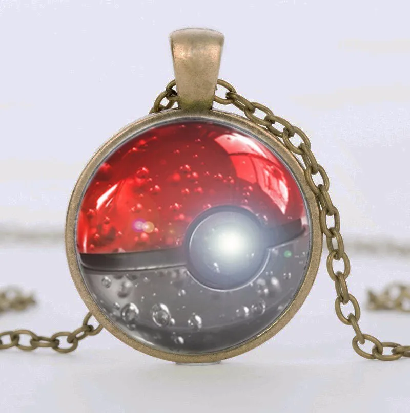 Ожерелье с подвеской и серебряным воротником Pokemon модное Брендовое ожерелье в