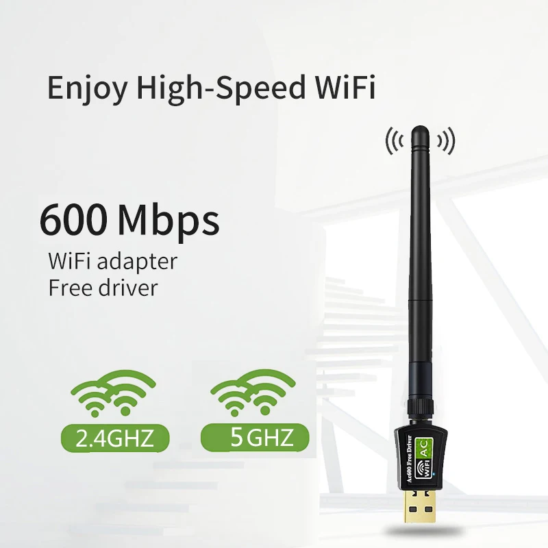 Cioswi WD-4508A Бесплатный драйвер Wifi адаптер антенны Интернет Ethernet 600 Мбит/с 2,0 Lan сетевая карта USB Поддержка Windows MAC OS