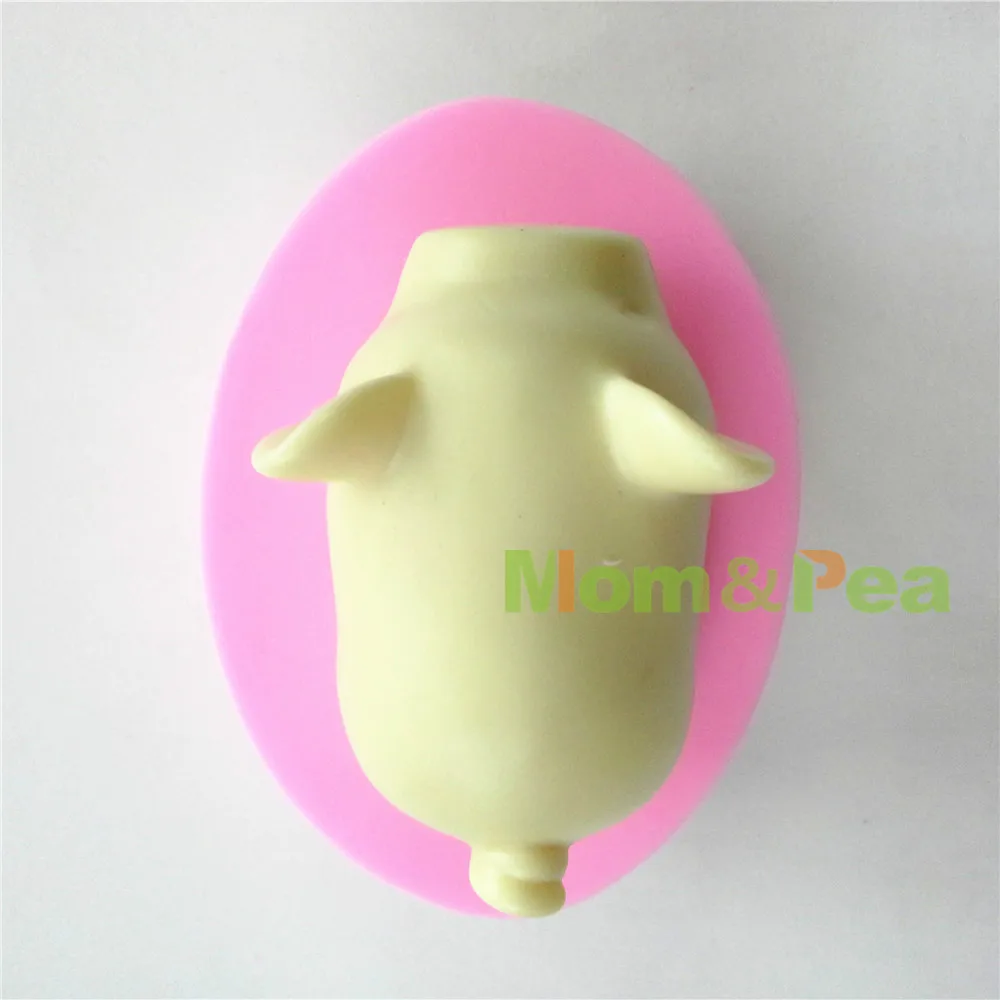 Силиконовая форма для мыла в форме свиньи Mom &amp Pea 0557 г. Бесплатная доставка
