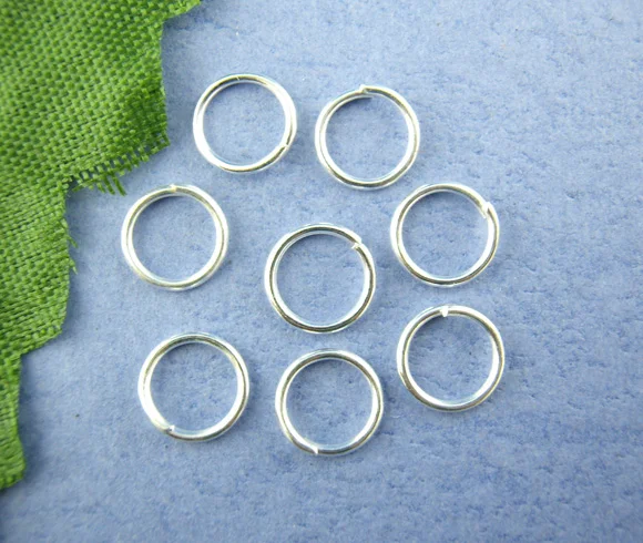 

8SEASONS 600PCs silver-color Open Jump Ring 10mm in Dia. (B00494)