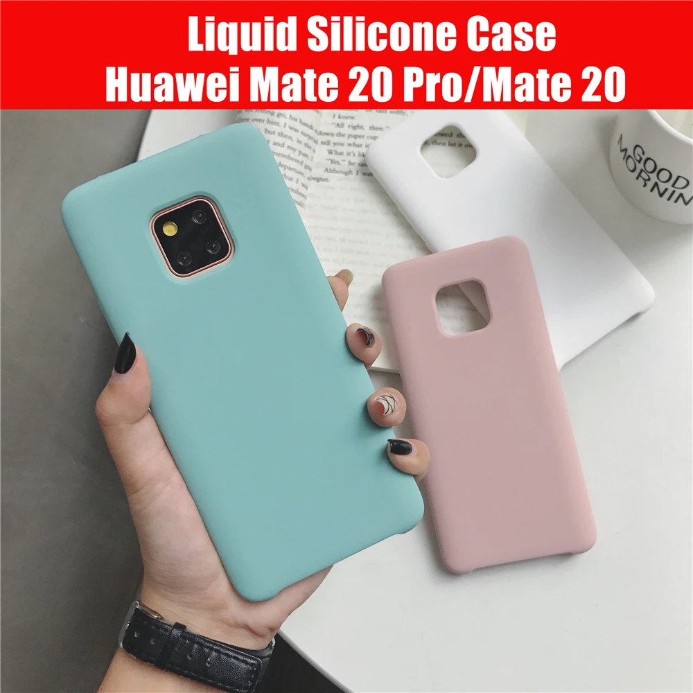Чехол для huawei mate 20 Pro роскошный жидкий силиконовый защитный чехол задняя крышка
