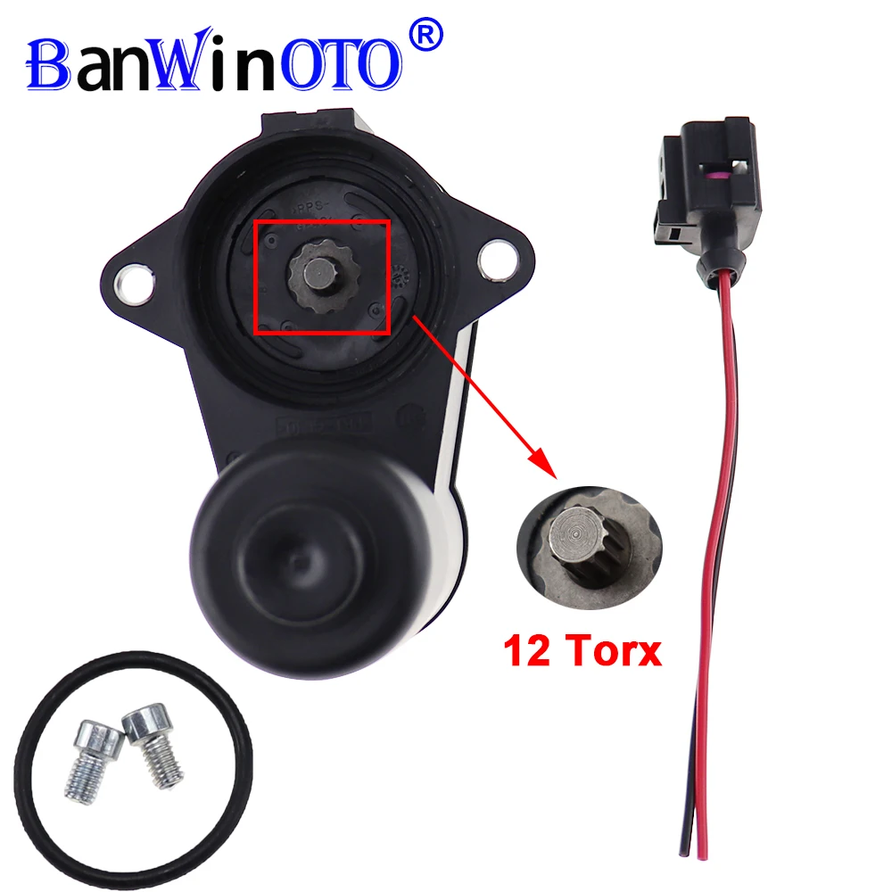 Колесный ручной тормозной суппорт Серводвигатель 12 6 Torx 3C0998281A 3C0998281B 998281 для VW Passat CC B6 B7 Sharan Audi Q3 Alhambra