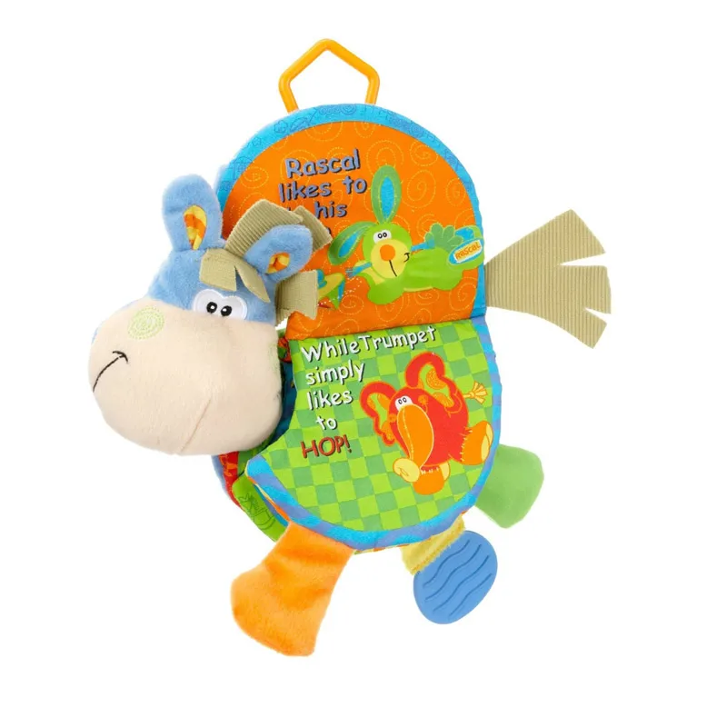 Книга из ткани о животных детские игрушки 0 12 месяцев книги по развитию Newbron