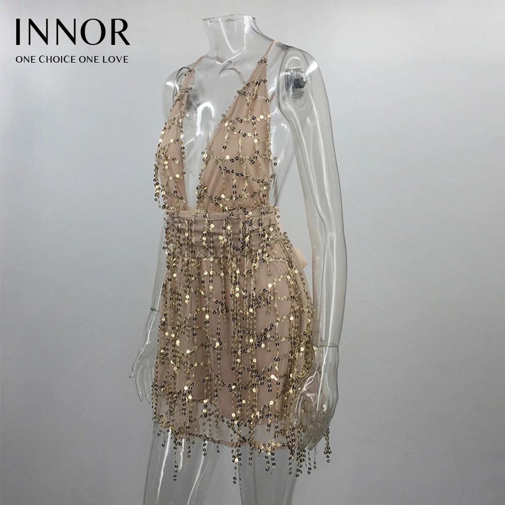 Женские модные мини свободные платья комбинация с v образным вырезом сексуальное