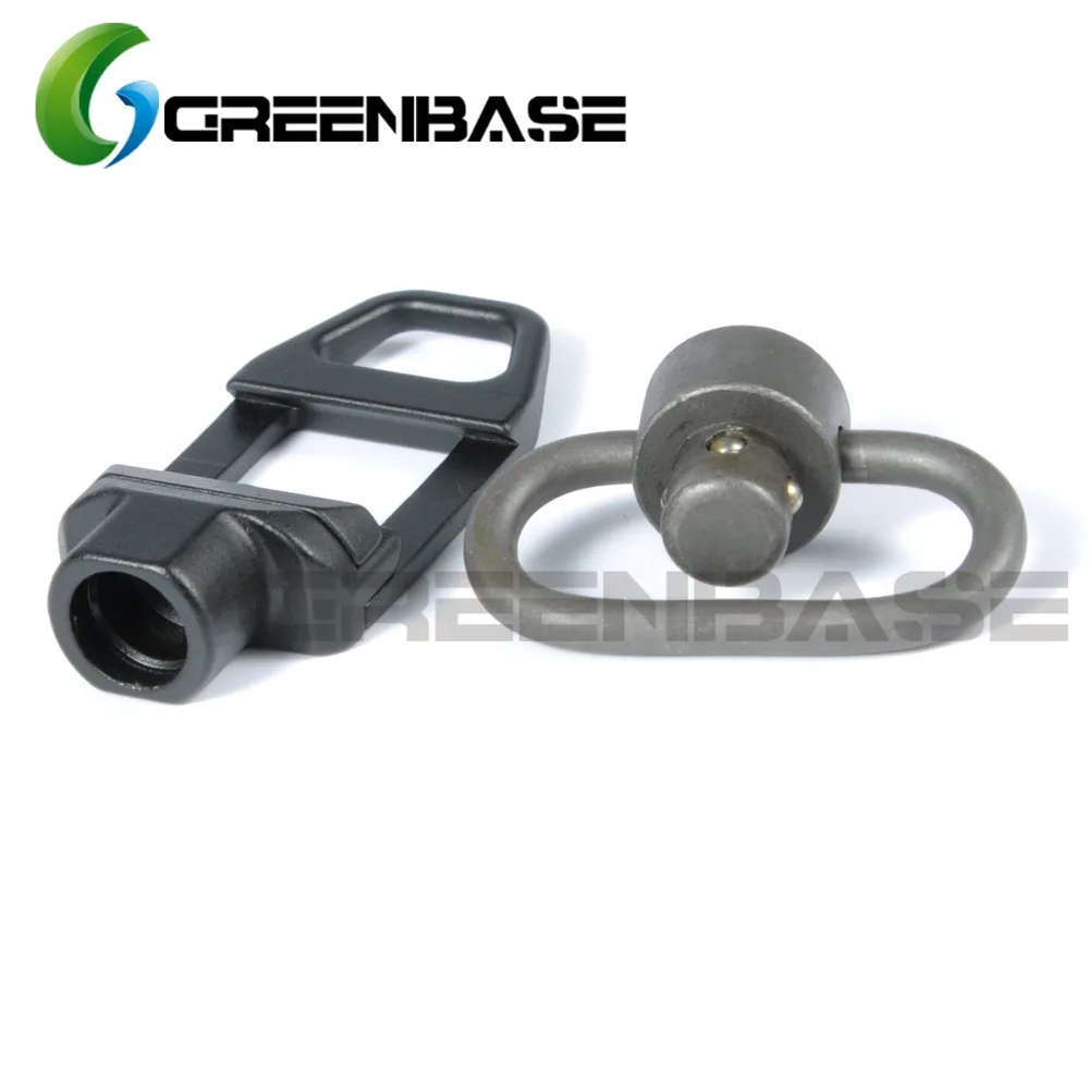 Greenbase Тактический Quick Release антабка 1 25 ''строп петля Сталь поворотные крепления