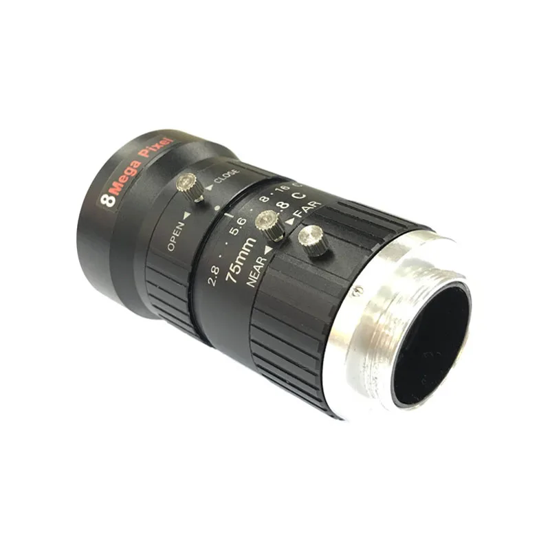HD 8MP CCTV Camera Lens 75mm C CS Mount ручной Iris фокус F1.8 Aperture 1 &quotформат изображения камеры