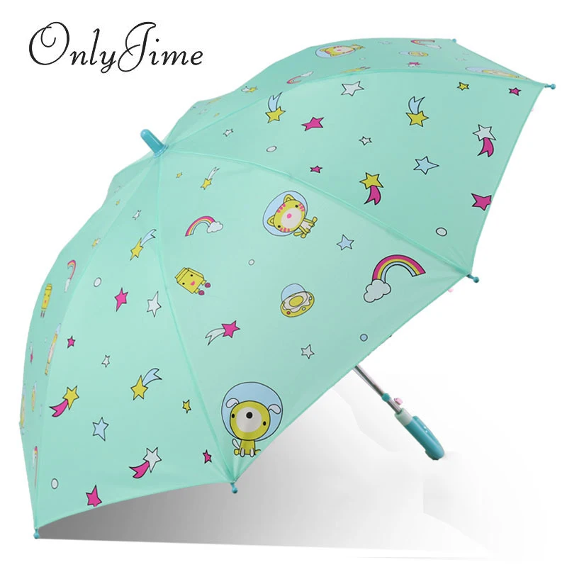 Only Jime Star Trek Cartoon Children Umbrella Color Plastic Cute Long Handle Straight Student Kid Print | Дом и сад