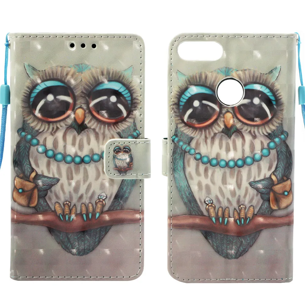 Чехол-книжка для Huawei Y5 Y7 Prime Y6 Y9 2018 2019 Nova 3i 2i С Откидывающейся Крышкой кожаный
