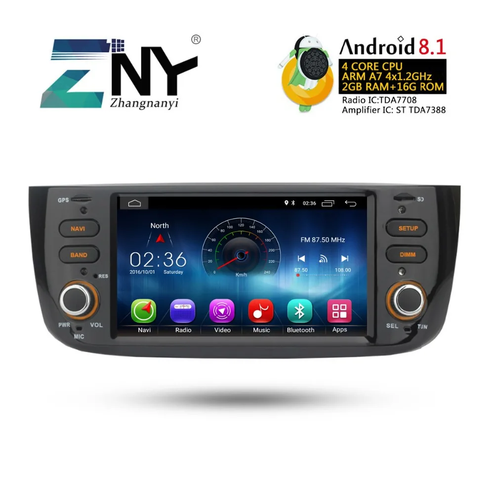Android 8 1 автомобильный аудио видео для Fiat Grande Punto Linea 2012 2013 2014 2015 радио FM RDS Wi-Fi gps