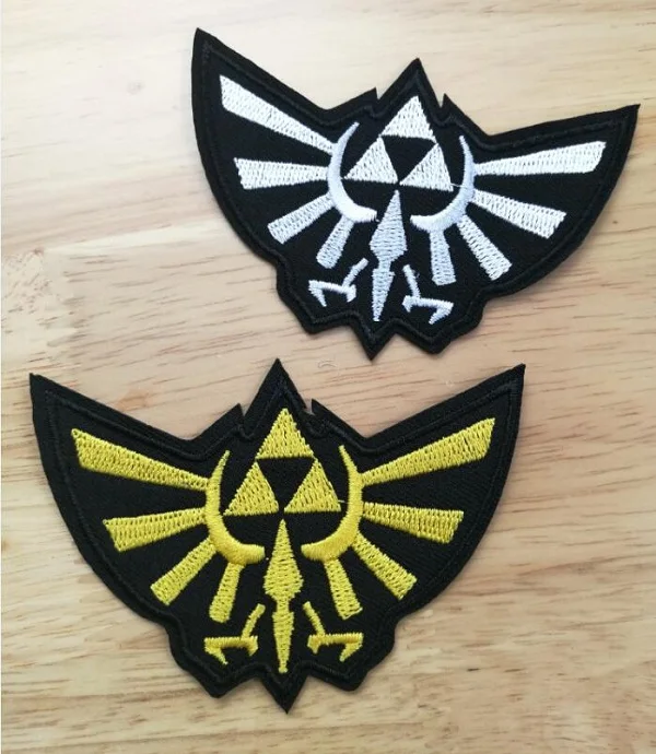 Zelda Шейх железа на заплатках игровой значок DIY аксессуары для одежды куртка байкера аппликация пальто вышитые - Цвет: Черный никель