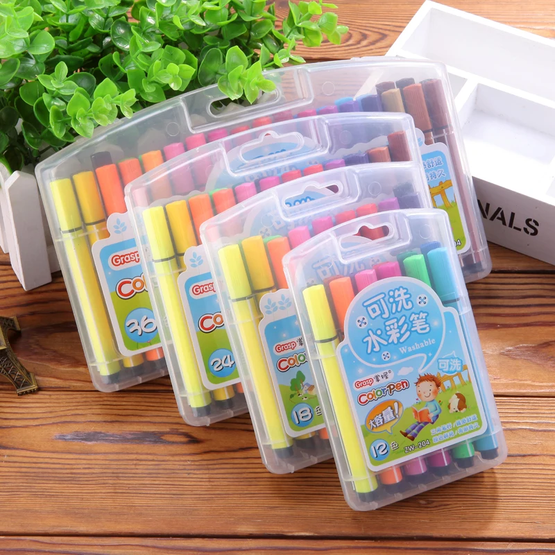 48 цветов большой емкости набор маркеров для рисования акварельные ручки