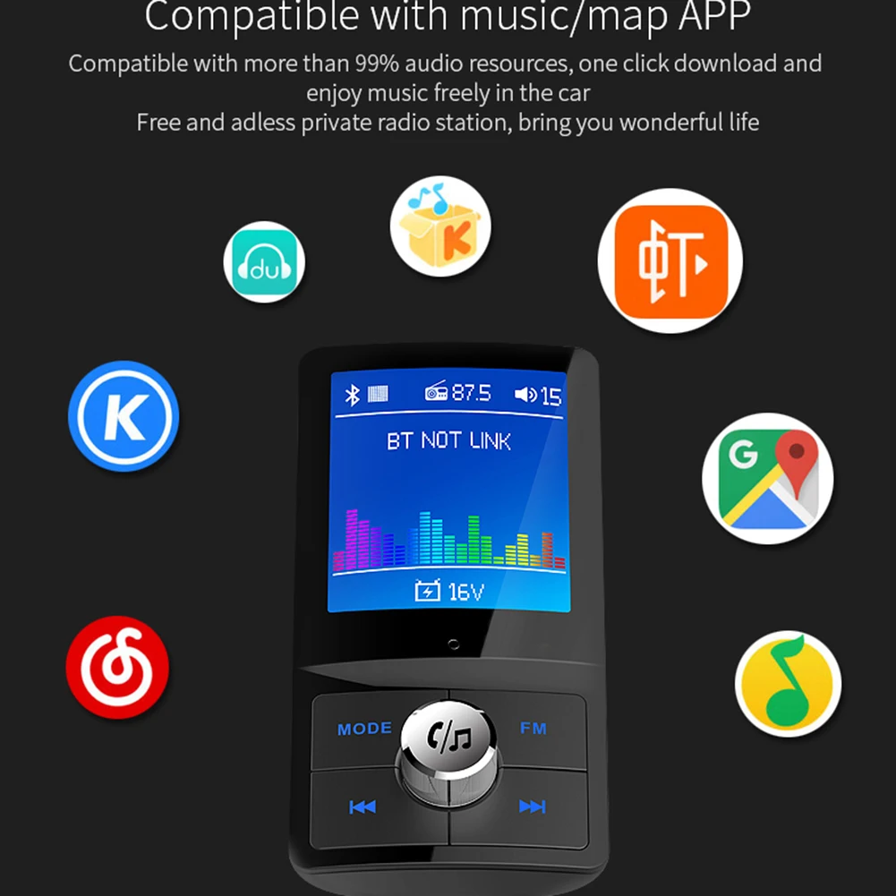 BC45 Bluetooth fm-передатчик Aux модулятор беспроводной модулятор громкой связи автомобильный комплект MP3-плеер Горячая Распродажа