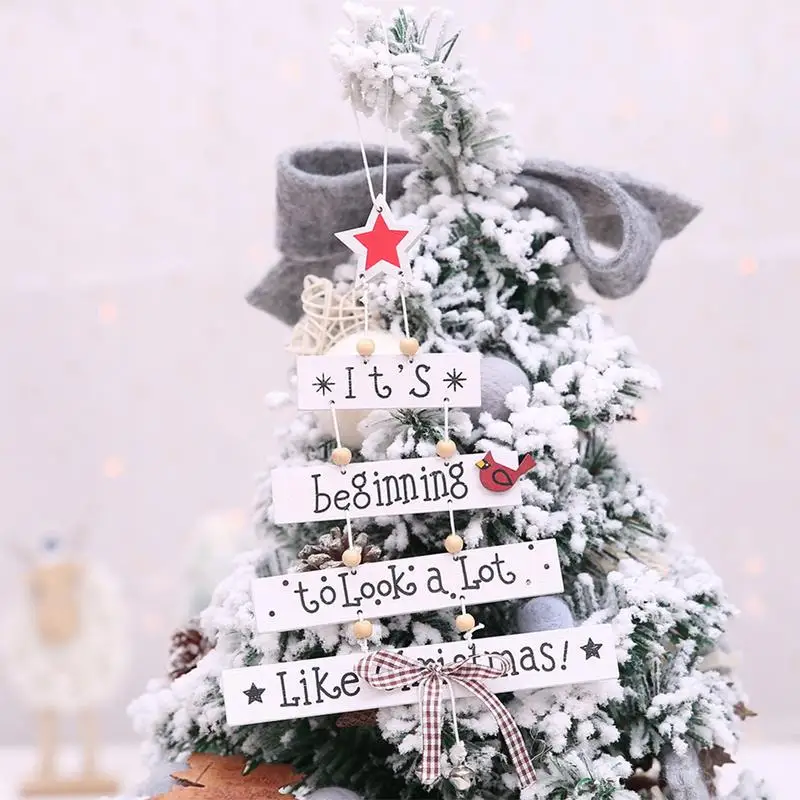 1 шт. Деревянные Подвески с надписью &quotMerry Christmas&quot|Кулоны и подвески| |