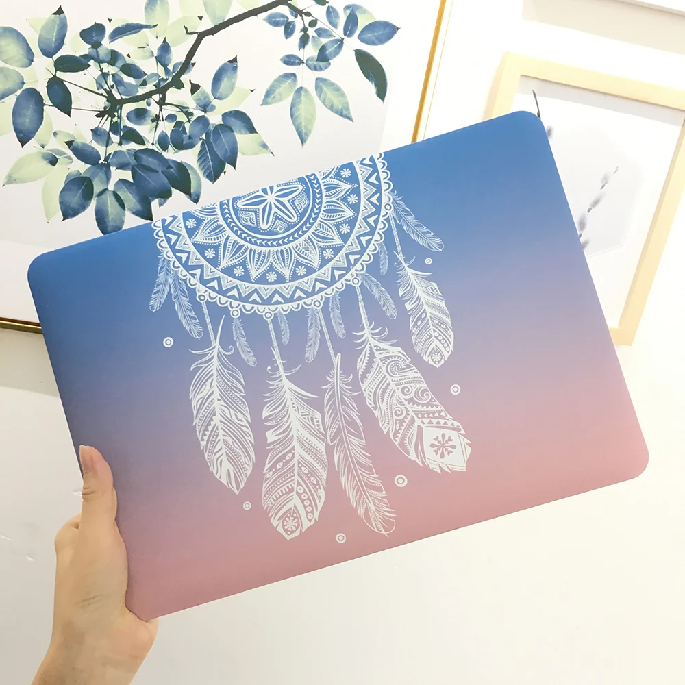 Чехол для ноутбука Gradent Green Dream Catcher для Apple Macbook Pro retina 12 13 New Air 11 13 с сенсорной панелью retina ID A1466 A1932