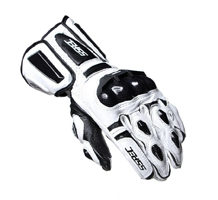 SSPEC Long Carbon Fiber Motorcycle Gloves Moto gp Racing Glove Men Cycling Leather Guantes Motorbike Luvas | Автомобили и