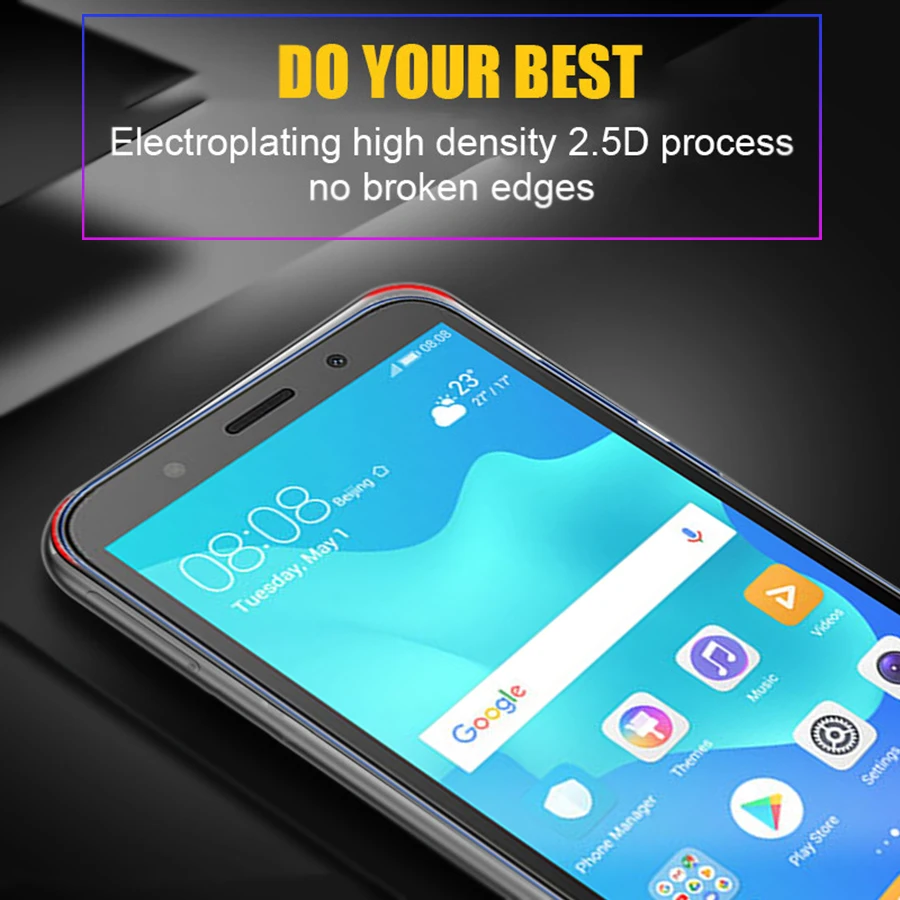 Для Huawei y6 Prime 2018 Защитная пленка для экрана на huawey view защитная из закаленного