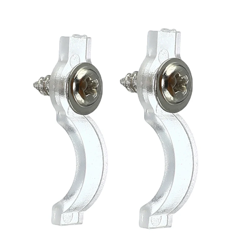 100Pcs Mounting Bracket 10mm Fixing Clip For 5050 5630 LED Strip Light With Screws Dropshipping