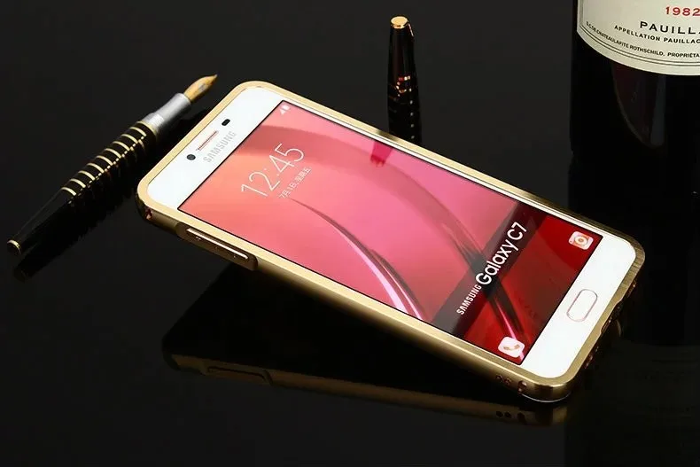 Роскошный чехол с зеркалом для samsung Galaxy S4 S6 Edge S7 S8 S9 Plus металлическая алюминиевая рамка для samsung Galaxy A3 A5 J510 J7 задняя крышка