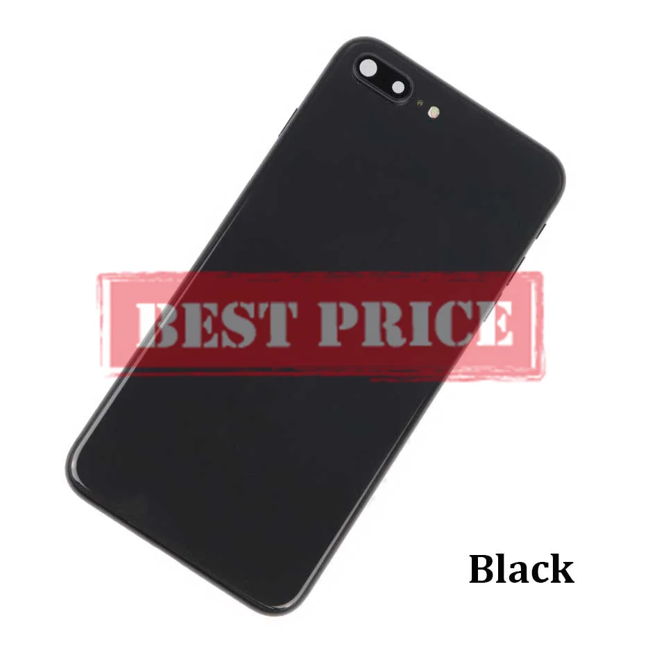 Высокое качество задняя крышка для iphone 8 8G 8 Plus задняя средняя рамка Шасси Полный Корпус в сборе крышка батареи с гибким кабелем - Цвет: 8P Black No vibrator