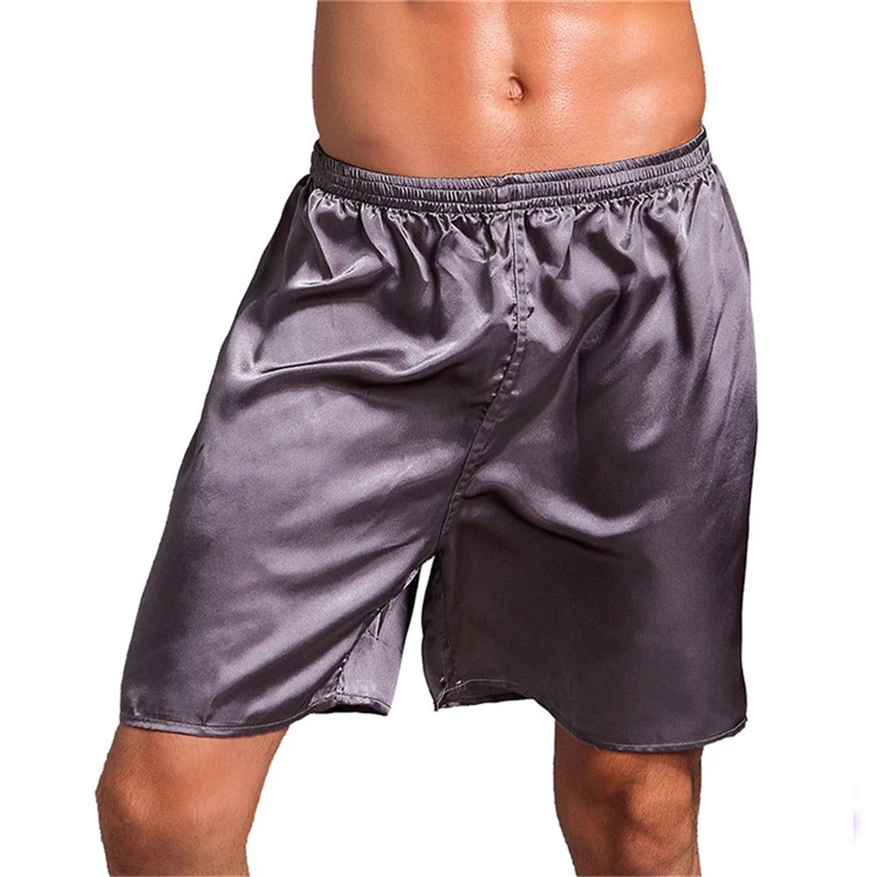 

Silk Quartile Boxer Pants In Plain Plain Finish Casual Summer Beach Pants Plain Thin Men's Pajama Pants