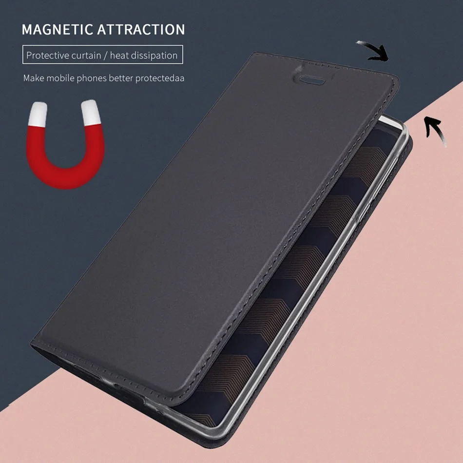Роскошный чехол книжка на магнитной застежке из натуральной кожи для Nokia 8/ 3/ 2/5/6