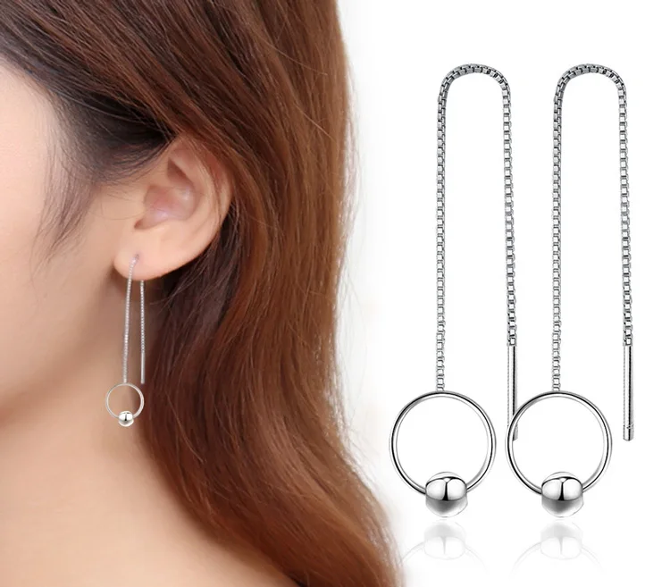 

XIYANIKE 925 Sterling Silver Freshwater Perals Beaded Drop Earrings For Women Sterling-silver-jewelry Boucle d'oreille VES6217