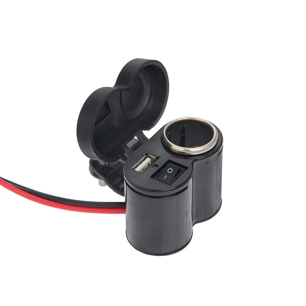 12V 24v Автомобиль Мотоцикл Велосипед Водонепроницаемый прикуриватель USB Мощность