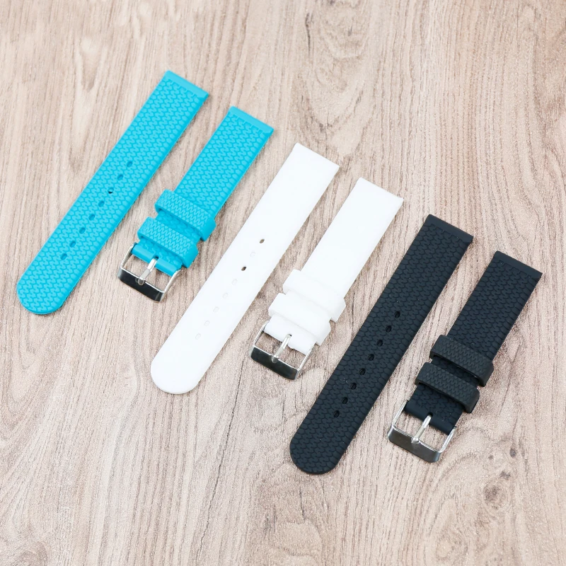 Мужские аксессуары для часов силиконовый ремешок с пряжкой штырь 20 мм спорта на