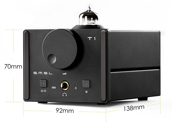 SMSL T1 ЦАП DSD512 ламповый усилитель для наушников 384 кГц/32Bit AK4490EQ + CM6632A