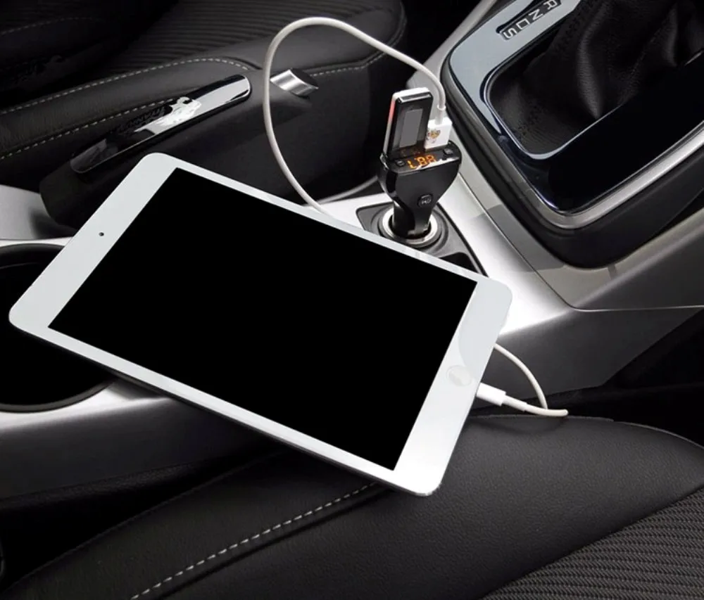FM трансмиттер автомобильный с Bluetooth и 2 usb портами|car bluetooth handsfree kit|bluetooth car kitbluetooth kit