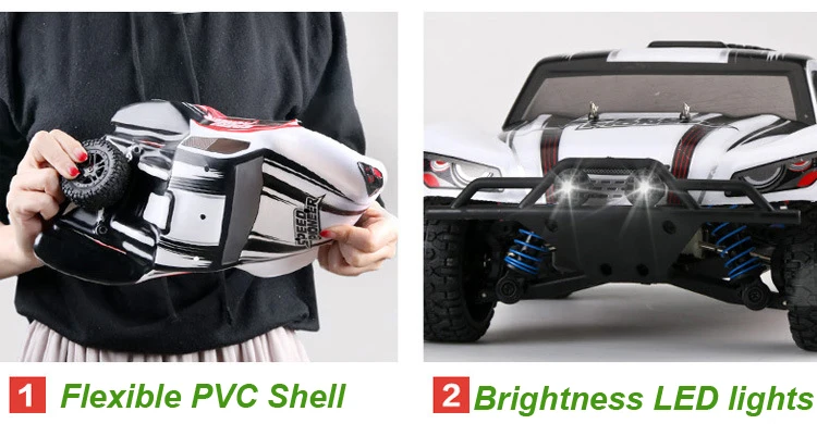 RC Car 4WD 45km/h Full Proportion High Speed Drift 2.4G Monster Truck Remote Control BigFoot Buggy Off-Road SUV Electronic Toys