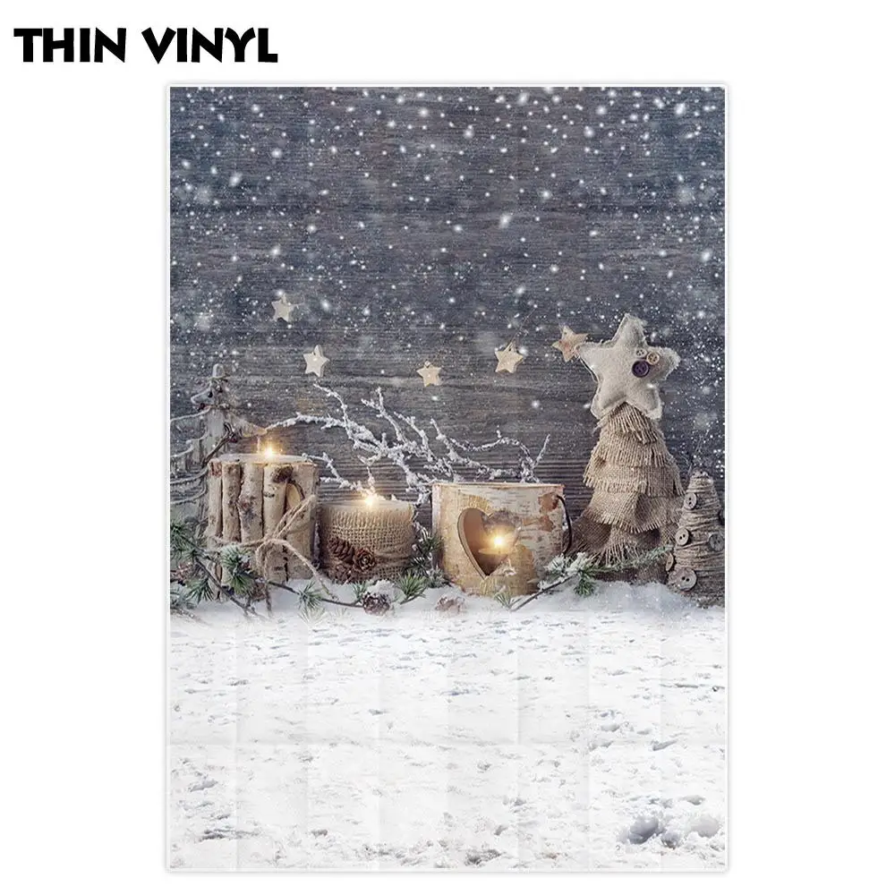Allenjoy Профессиональный Рождественский фон для фотосъемки Зимний Снежинка звезды