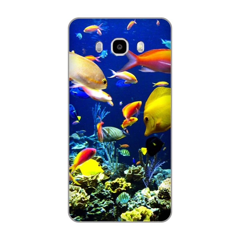 Красивая рыбка дисплей крылатки клоун Мягкий ТПУ чехол для телефона Samsung Galaxy J3 J4 J5