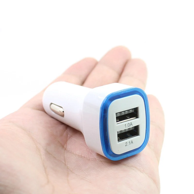 1 шт. многофункциональное автомобильное зарядное устройство USB квадратное