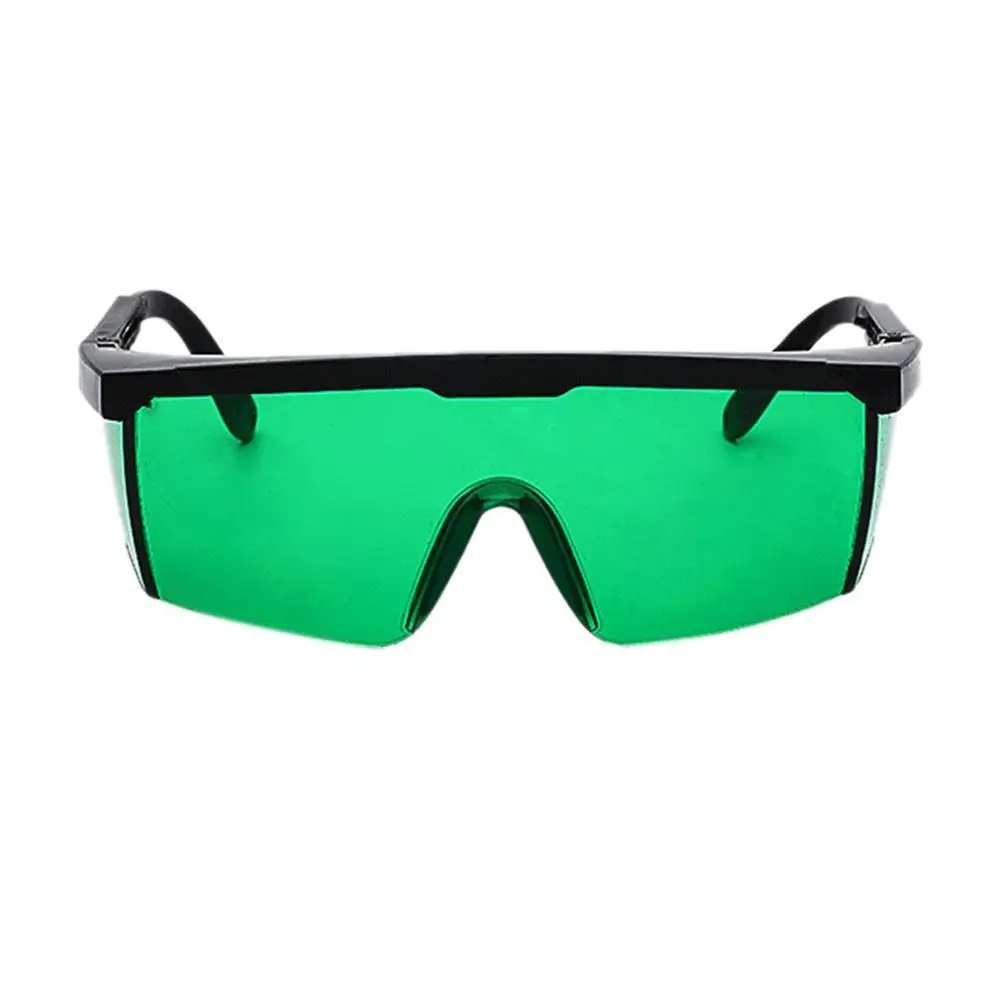 Green color Защитные очки с лазерной защитой, ПК, очки, сварочные лазерные очки, защитные очки для глаз, унисекс, черная оправа, светонепроницаемые очки - Color: Green color
